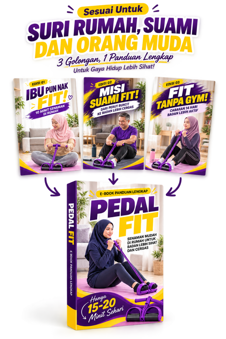 E-Book Pedal Fit – 3 edisi untuk suri rumah, suami dan orang muda
